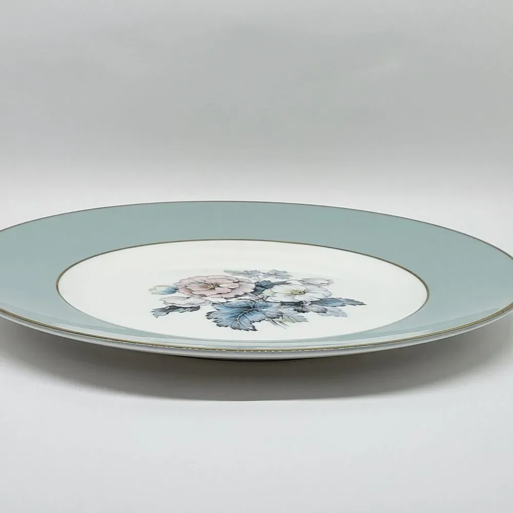Royal Worcester Woodland Blue Rim Floral Center 10